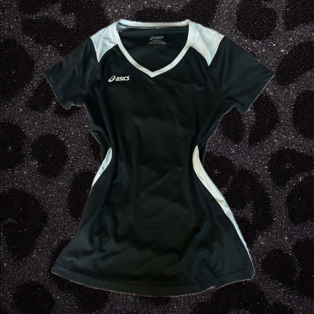 Asics Black and White Sports Shirt
